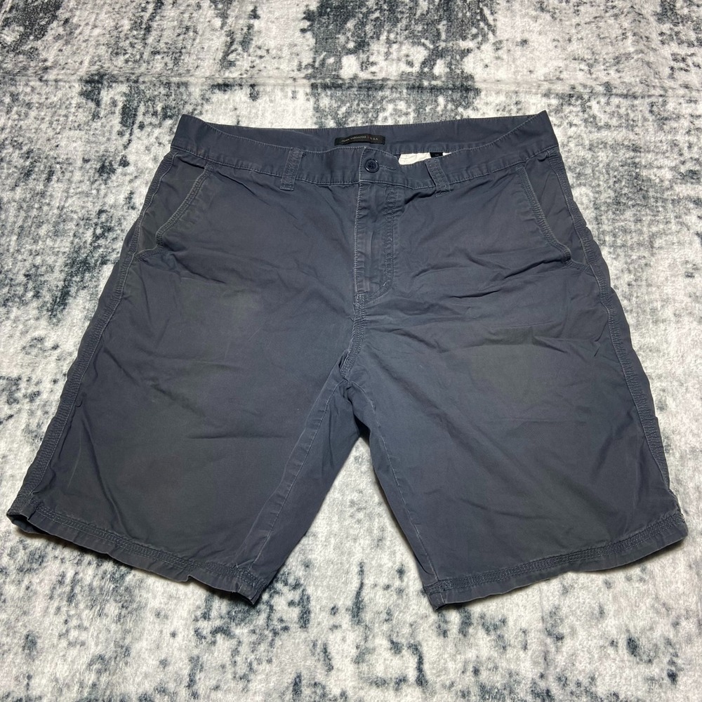 John Varvatos USA Mens Gray Chino Shorts Size 36 Flat‎ Front Casual Summer